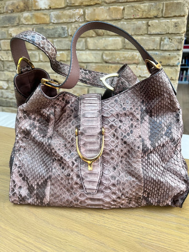 Authentic gucci stirrup python - authentic,