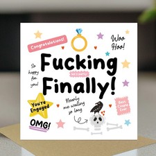 Funny Engagement Card For