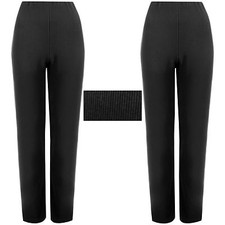 2 PACK WOMENS BOOTLEG TROUSERS