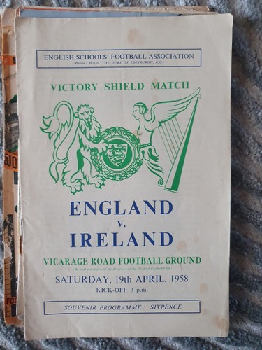 1958 england ireland - 1958, v
