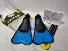Cressi Light Swim Fins, Swimming Snorkelling, Diving Training Blue 43/44 8.5/9.5