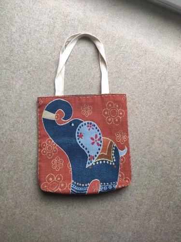 Elephant tapestry tote - tapestry,