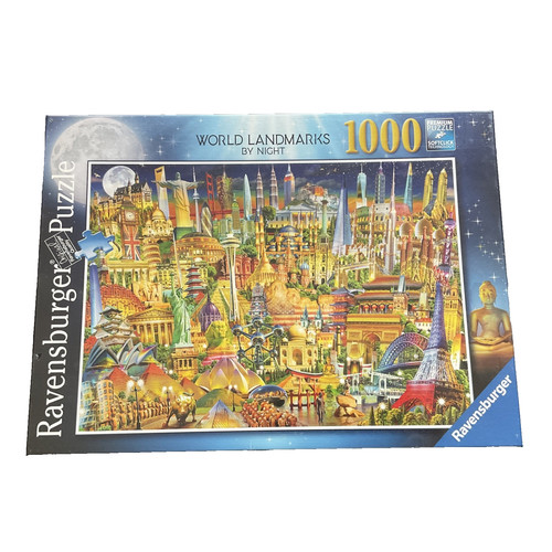 World landmarks night - night, 1000
