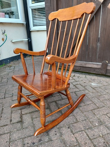 Wooden rocking chair - wooden,