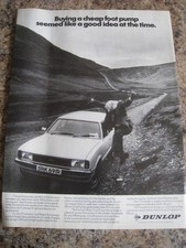 DUNLOP BUYING A CHEAP FOOT PUMP ARE LIKELY TO BREAK DOWN 1978 ADVERT A4 FILE 54