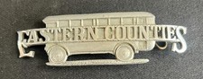 EASTERN COUNTIES VINTAGE BUS COACH SCRIPT CONDUCTOR DRIVER UNIFORM HAT CAP BADGE