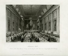 Antique Print-The Royal Humane Society at Freemasons Hall-Shepherd-Melville-1841