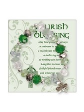 Glass Bracelet with Irish