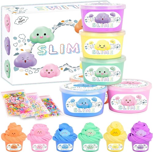 Fluffy butter slime kit - fluffy,
