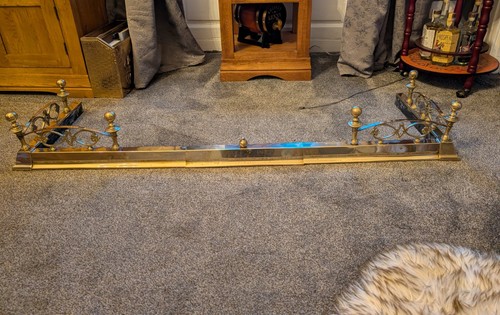 Brass fire fender large - brass,