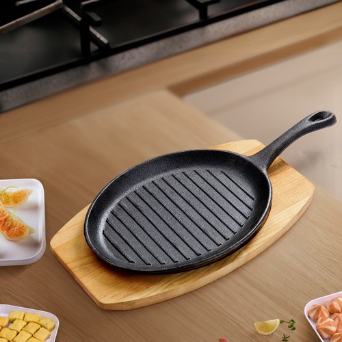Cast iron sizzler - sizzler, steak