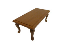 Dolls House Coffee Table Walnut Colour Furniture Miniature 1:12th Scale (T63)
