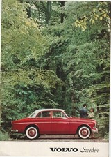 Volvo 122 s postcard sweden, unused vintage 8 1/4" x 5 3/4"