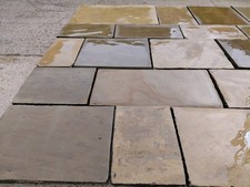 Victorian Reclaimed Yorkstone Paving Coursed And Hand Finished Polished Quality