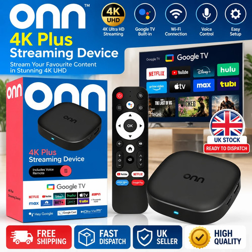 Onn box android - 13, tv
