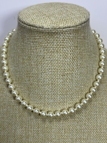 Vintage cream faux pearl - cream,