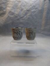 Egg Cups Studio Pottery Signed