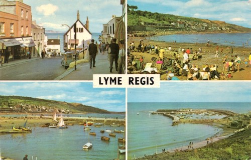 Postcard lyme regis dorset - lyme, regis,