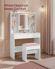 Velvet Dressing Table Stool
