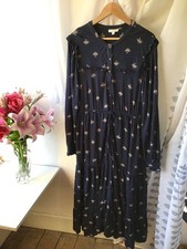 Monsoon Navy Midi Dress Size L