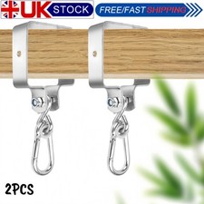 2Pcs SWING HOOK METAL HANGER FOR TIMBER CLIMBING FRAME WOODEN BEAM SELECTION NEW