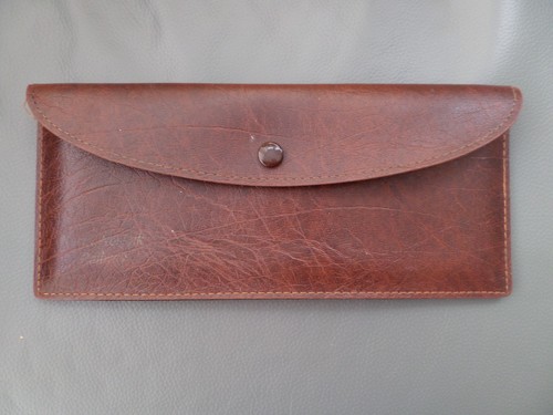 Leather cheque book holder - , in