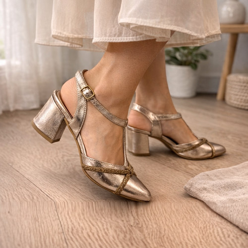 Heeled rose gold - heeled,