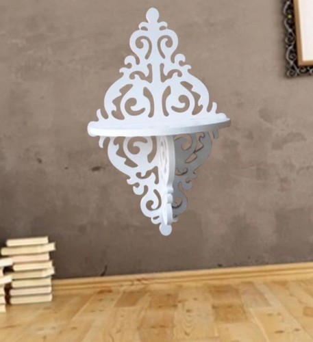White ornate scroll - white,