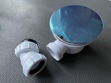 Chrome 90mm Shower Tray Waste Trap