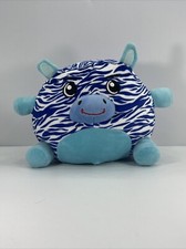 Beamies World 'Santiago The Zebra' Blue & White Glow In The Dark Plush Soft Toy
