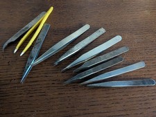 Watchmaker Tweezers, Boley, Dumont + Others, Used / Damaged Condition #P327