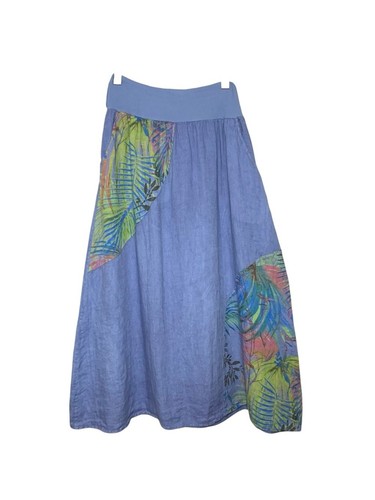 Froccella blue linen maxi - froccella,