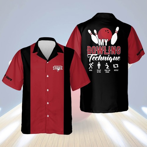 Personalized bowling hawaiian - personalized,