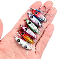 6Pcs Micro Metal Jigs Fishing