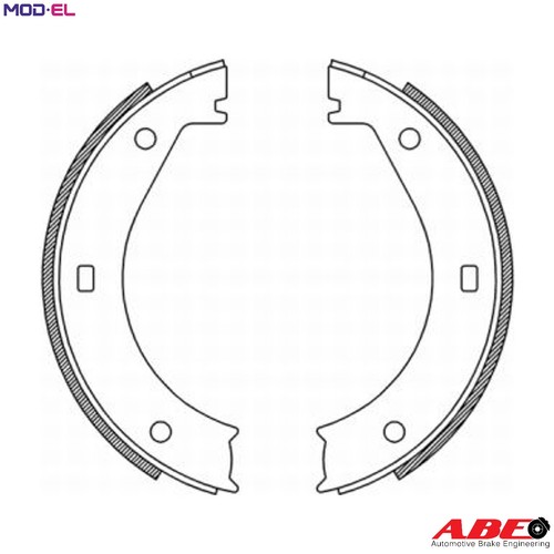 Brake shoe set parking - parking,