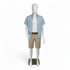 Male white Gloss with Head Display Mannequin Shop Retail Full Body Display Dummy