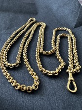 Vintage Rolled Gold Guard Chain - Extra Long 142cm - Albert Clasp- 91.85g -1970s