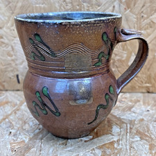 Vintage Richard Dewar Studio Pottery Mug - Salt Glaze & Lustre - 11cm