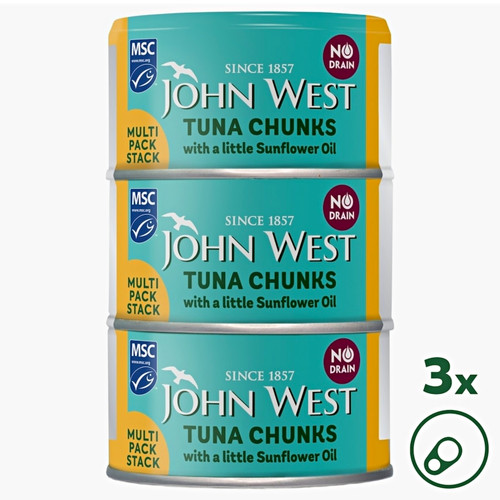 John west tuna chunks - chunks, in