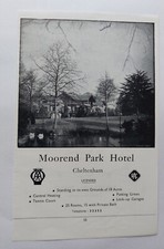 Cheltenham Spa -Vintage Advertising- Moorland Park Hotel  1950's