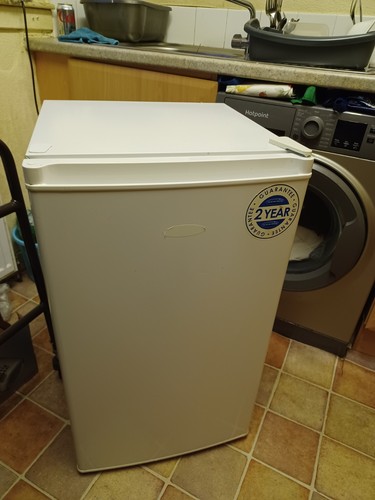 White undercounter fridge with - undercounter,