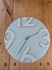 Thomas Kent Grey Wall Clock 12 inches Diameter 