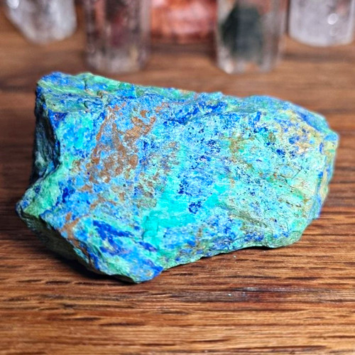 Azurite with malachite mineral - azurite,