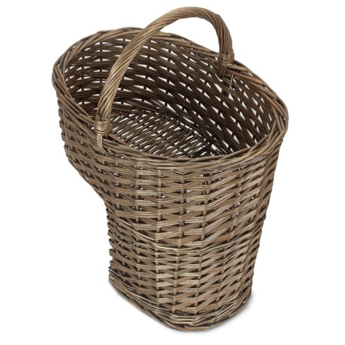 Stair basket antique wash - stair, basket:
