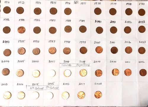 Coins date run - 1p, 46