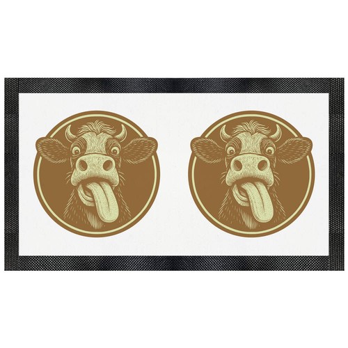 Rude cow pet - feeding, mat