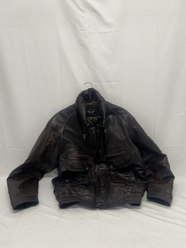 Milan leather bomber jacket - bomber,