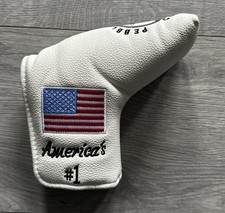 Pebble Beach Golf Putter Head Cover - White - New