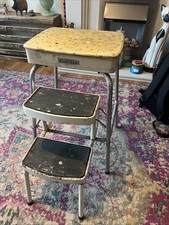 Fleetway Retro Vintage Kitchen Stool Steps Folding