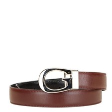 Gucci G Buckle Belt 80.32 036 1450 1103 Wine Red Silver Leather Women's GUCCI
